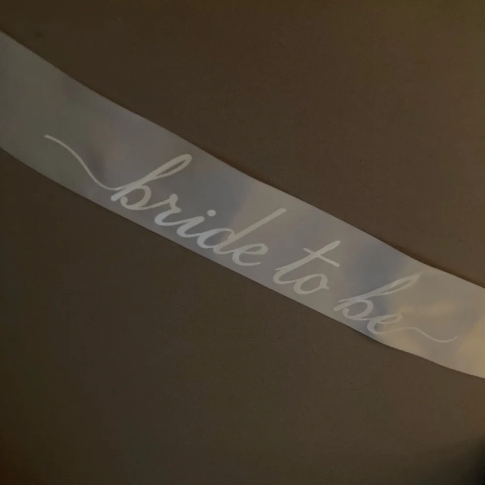 Bride To Be White Cat Eye Sunglasses with Rhinestones and Bride To Be Sash